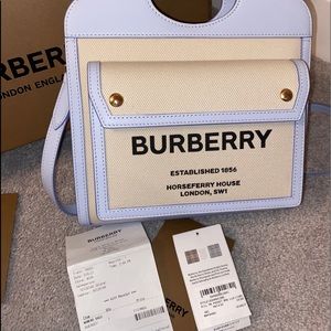 Burberry light blue bag never used 100% authentic will take best offer thank you